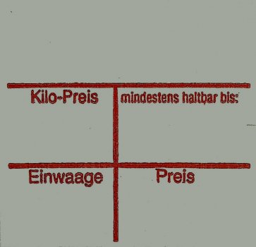 28x29 Etiketten Bäcker Rechteck 30 Stück